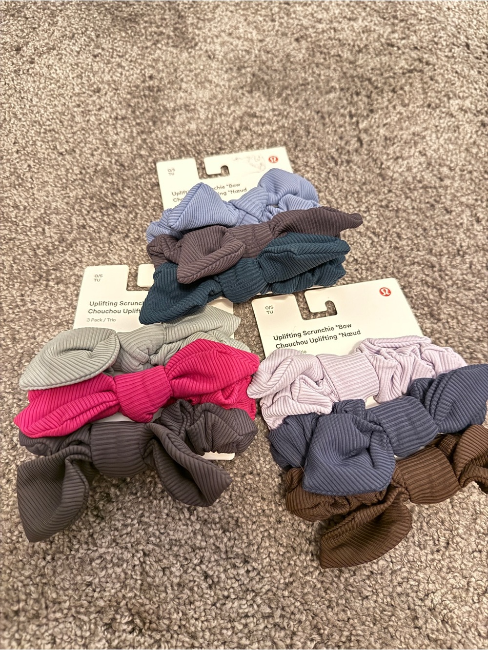 3 packs of Lululemon scrunchies!